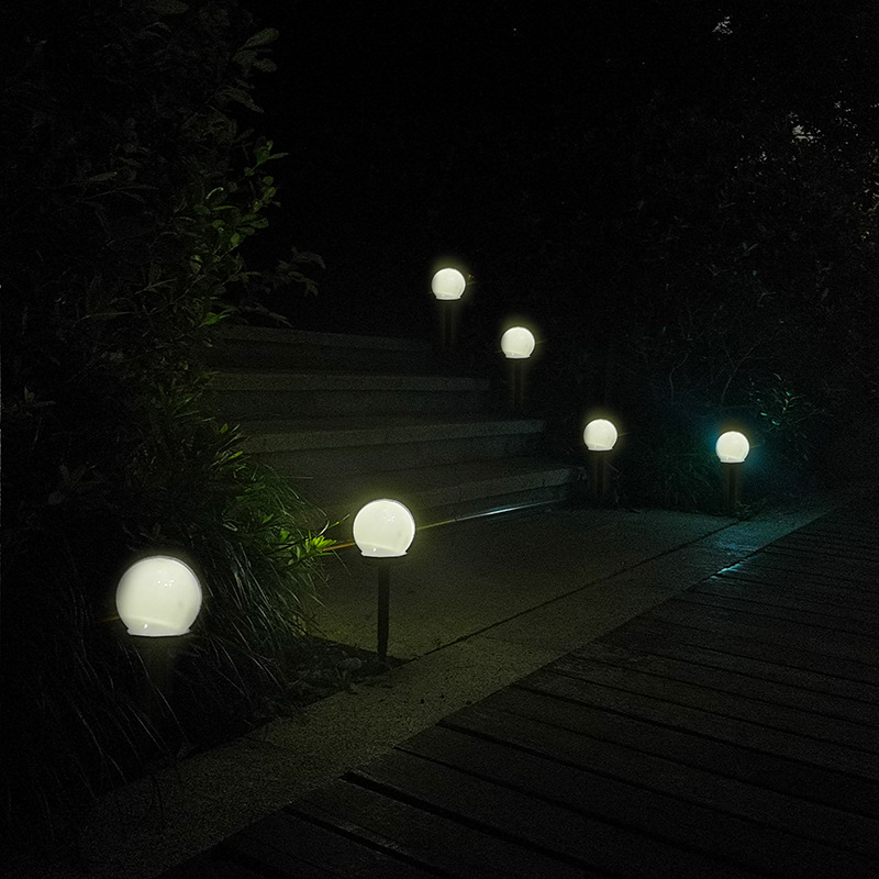 Custom wholesale outdoor waterproof LED lawn light 15CM wave ball garden landscape garden light