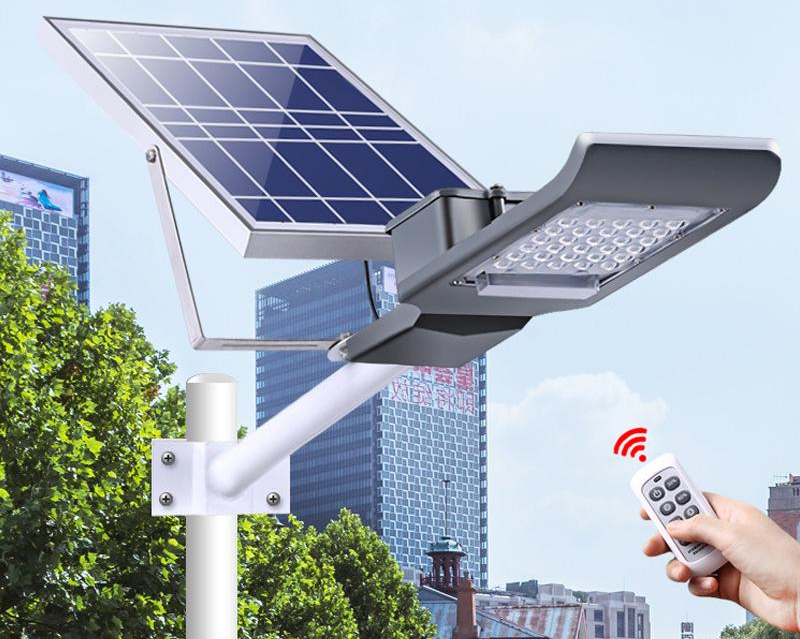 Solar Street Lamp Outdoor Lamp New Rural High-Power Holding Utility Pole Cement Pole Home Waterproof Induction Courtyard Lamp