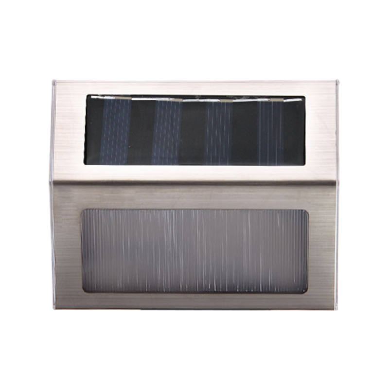 Solar Stainless Steel 3led Stair Lamp Courtyard Wall Lamp Outdoor Rain Fence Lamp Small Wall Lamp