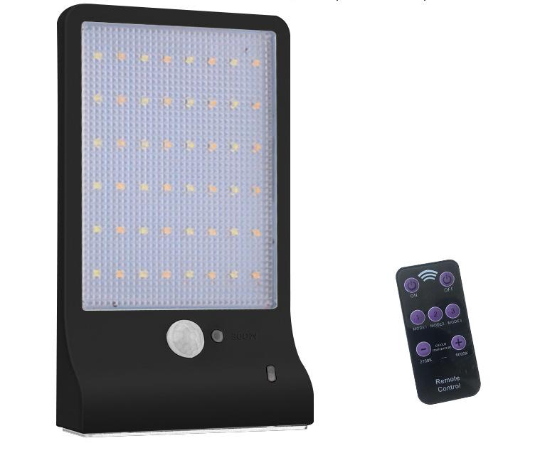 New Remote Control 48LED Solar Lamp Outdoor Integrated Street Lamp Home Outdoor Courtyard Lamp