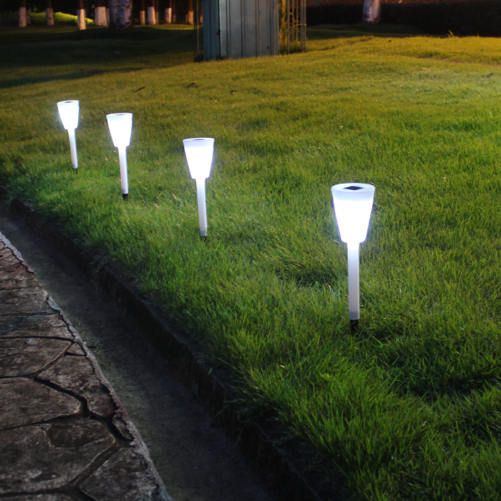 Outdoor ultra-bright solar lawn lights white light two-stage adjustable hollow butterfly plug-in light courtyard lights