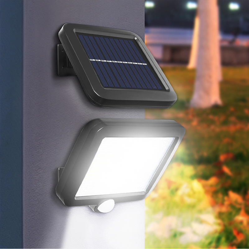 Solar Garden Lamp Outdoor Human Induction Lamp Indoor LED Household Waterproof Split Is Wall Lamp Rural Street Lamp