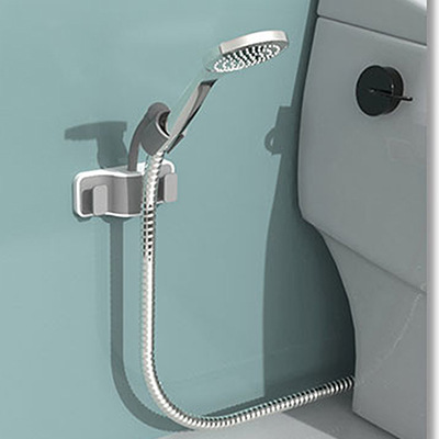 Avoid punch 360 & deg;Adjustable shower holder holder with hook does not damage the wall storage rack