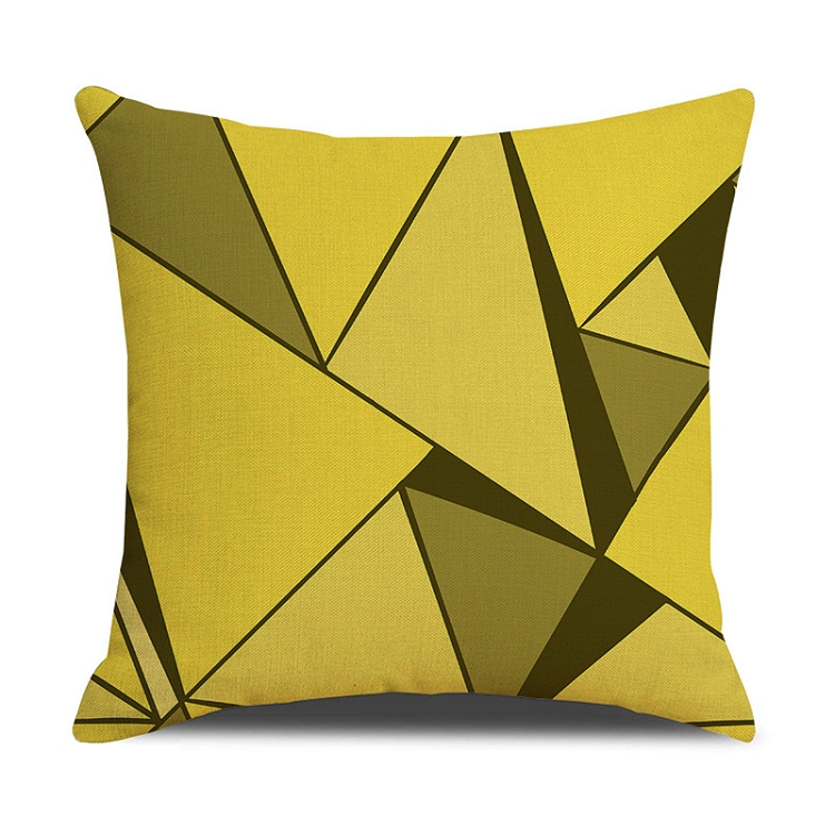 2021 new cross-border geometric Mosaic pillow case home products car sofa cushion back cover