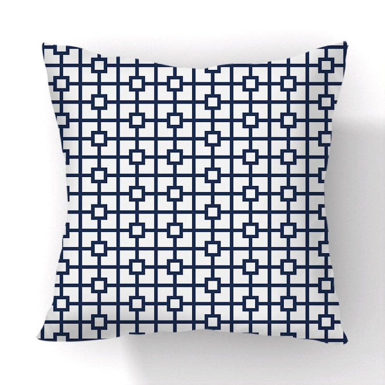 2021 Amazon Home products pillow case short plush geometric series cushion pillow waist pillow case