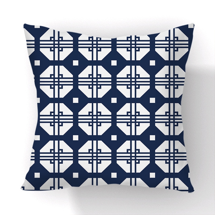 2021 Amazon Home products pillow case short plush geometric series cushion pillow waist pillow case