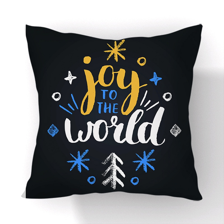 Cross border for 2021 new Christmas printed pillow case household goods car sofa cushion seat cushion pillow cover