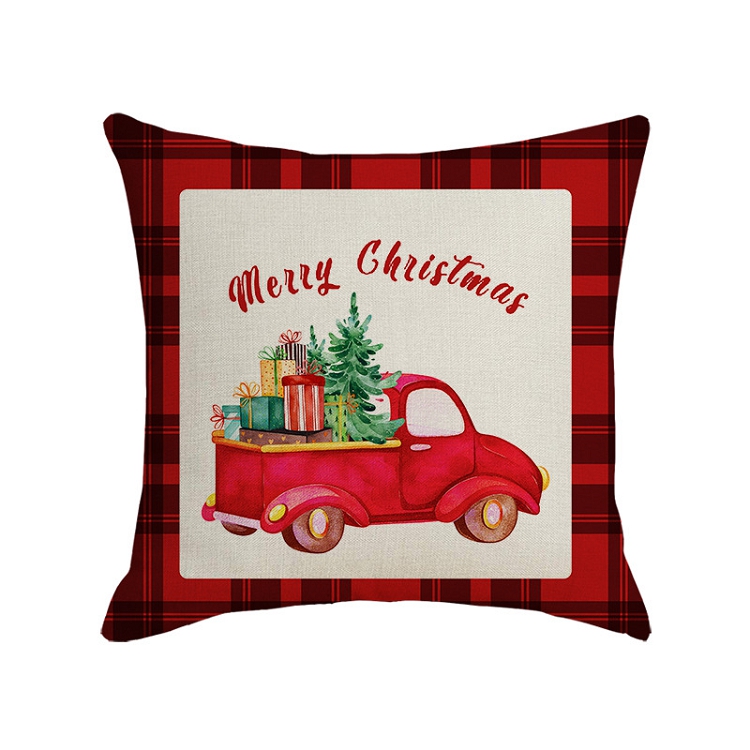 Christmas Santa linen pillow case home products pillow cushion Christmas