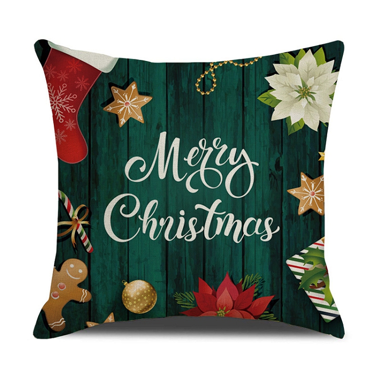 Amazon Nordic home pillow snowflake elk Christmas tree printed cushion cover pillow pillow cover