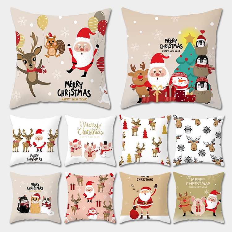 Manufacturers custom Amazon home style Nordic style cushion Christmas pillow case for the living room and bedroom