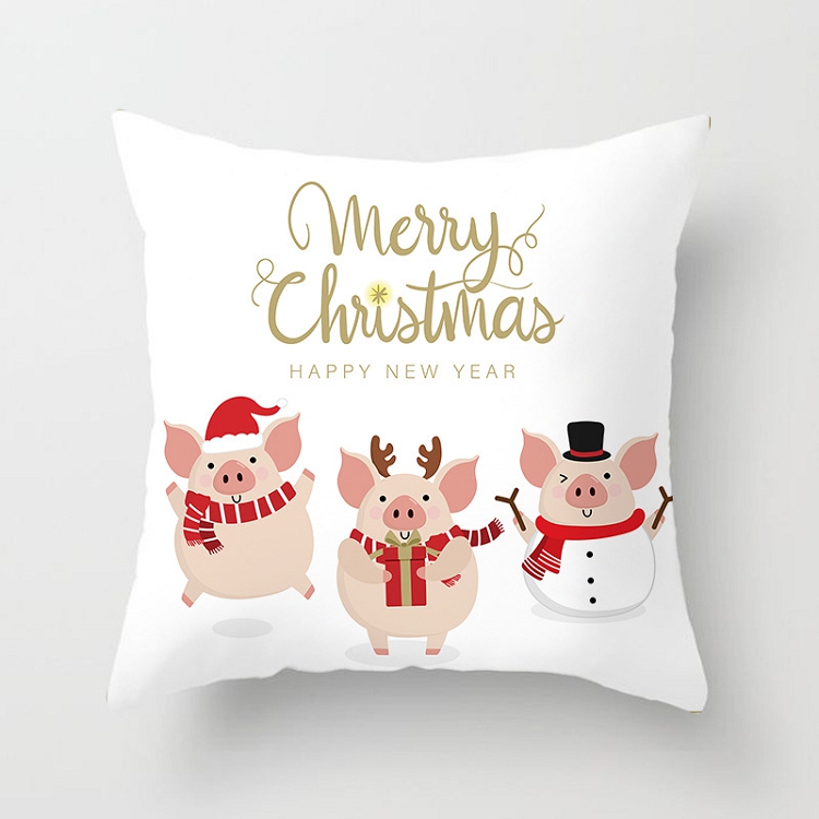 Manufacturers custom Amazon home style Nordic style cushion Christmas pillow case for the living room and bedroom