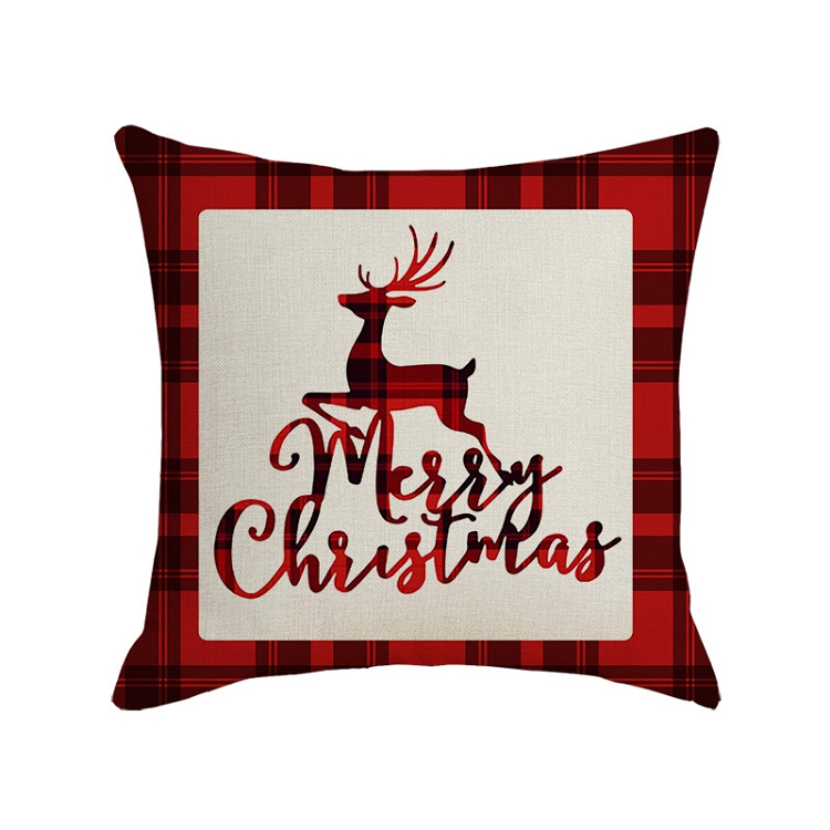Amazon for the new Christmas 2021 Moose pillow case living room bedroom home products waist cushion cushion cover