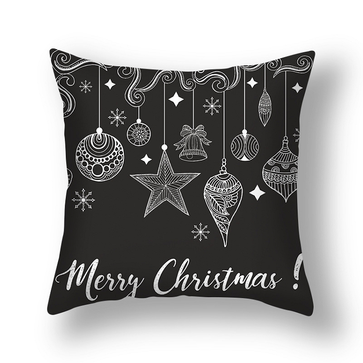 Cross border for Christmas English letters pillow case 2021 new home products lumbar pillow sand pillow products