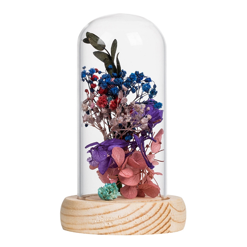 Eternal dandelion flower preserved dandelion in glass dome  JM-049-88