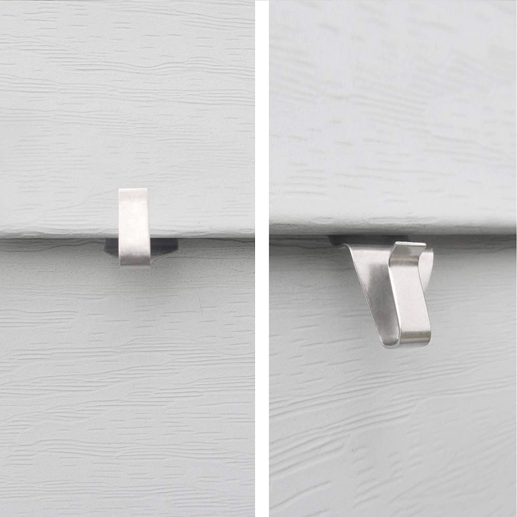 Amazon S type stainless steel hook hidden cracks vinyl siding board creative clasps punching metal