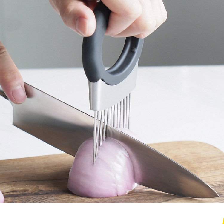 Stainless steel fork onion potato pin clip vegetables slices and kitchen tools to wash their hands, amazon