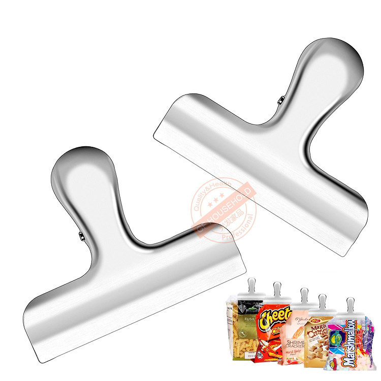 Stainless steel sealing clamp universal multi-purpose clip food food preservation sealing clip plastic bags sealing machine 1