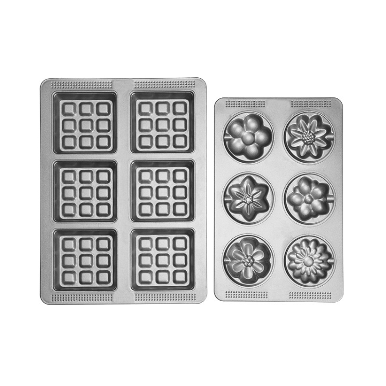 Amazon waffles non-stick thickening brownie pan carbon baking mold chocolate muffins, biscuits mold