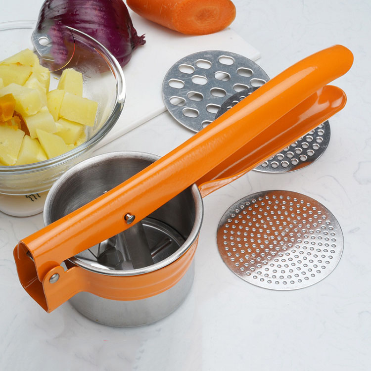 Amazon stainless steel pressure mashed potato device mud machine turnip dhi water melon juice masher gadgets