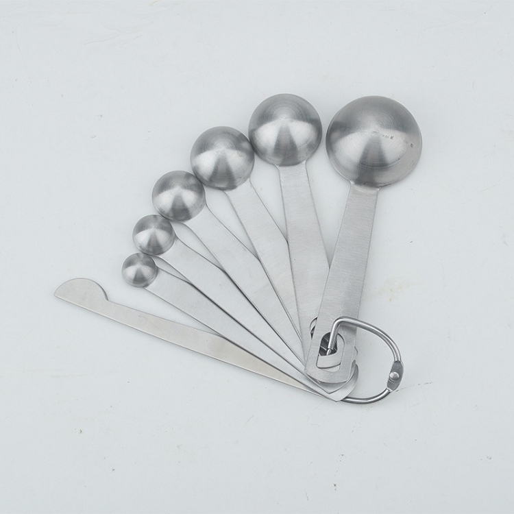 Stainless Steel Measuring Spoons Set of 6 Folding Measuring Spoons Baking Cooking Kitchen Tools