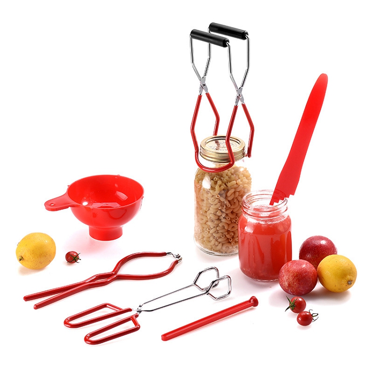 Canning Jar Lifter with Grip Handle Canning Tongs Anti-Scalding Anti-Slip Clip 