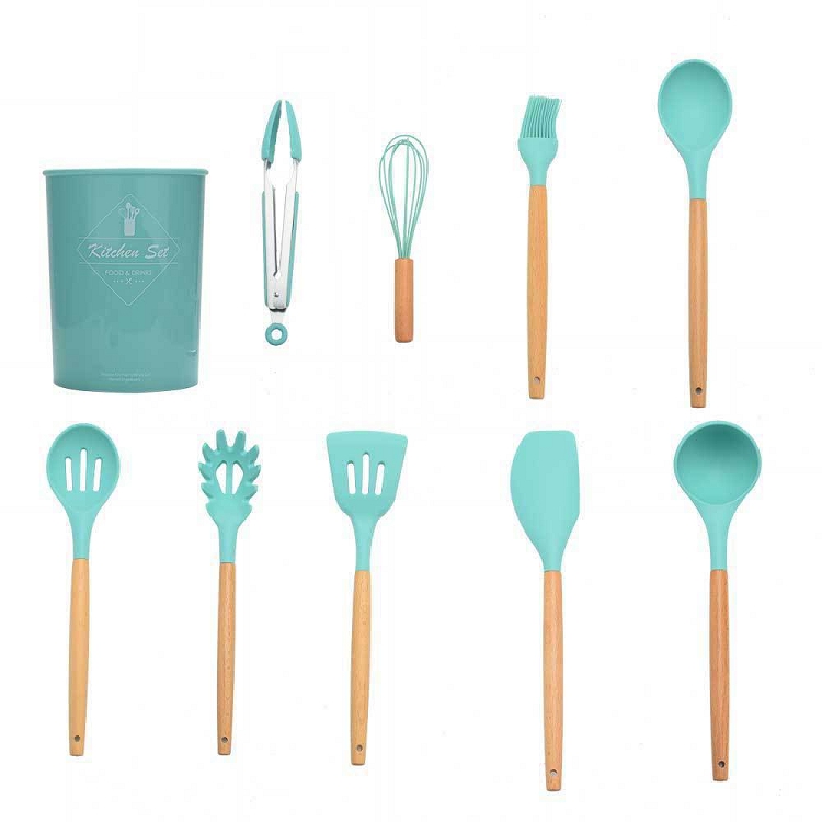 11 pcs set kitchen accessories Silicone cooking Utensil Set tools