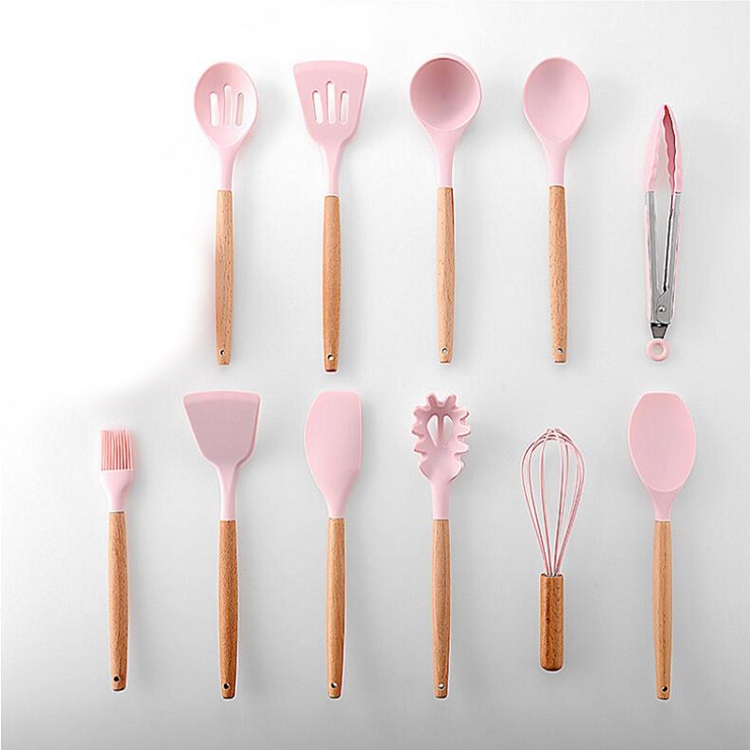 Low price of brand new non-stick silicone cooking utensils set