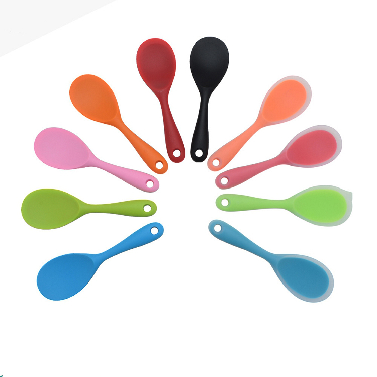 Heat resistant hot-selling personalized premium silicone rice paddle for rice and mashed potato