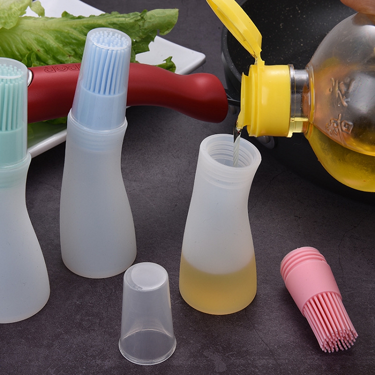 3 Pcs High Temperature Silicone Oil Bottle Brush Barbecue Baking Cake Brush Tool Kitchen Accessories