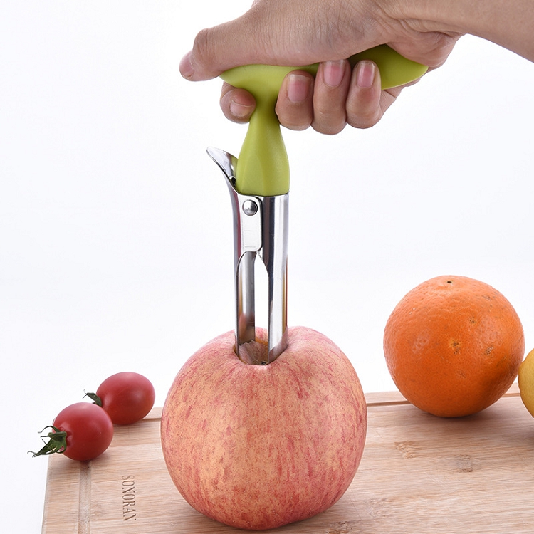 Hot sale Kitchen Gadgets Stainless Steel clip Pear Fruit Seed Remover Apple Corer