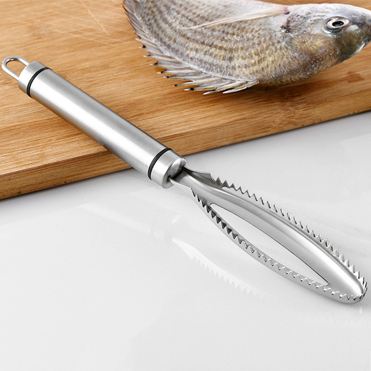 Stainless Steel Fish Scales Graters Scraper Fish Skin Brush Fish Cleaning Tool Scraping Scales Device