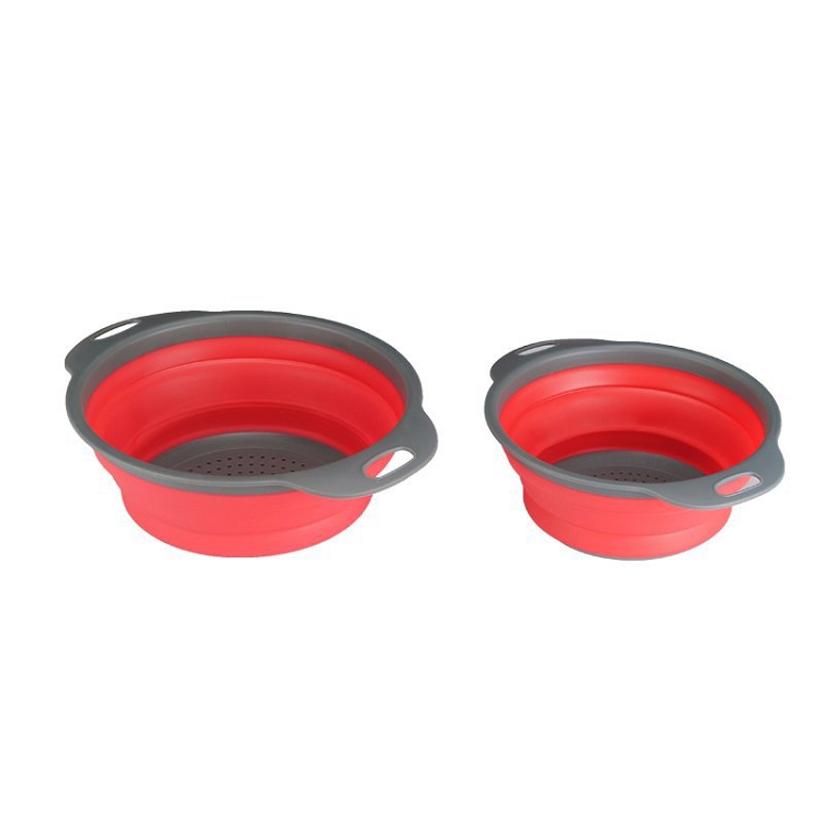 New Foldable Sink Drain Basket Multi-Function Telescopic 7inch Wash Fruit Bowl Storage Basket