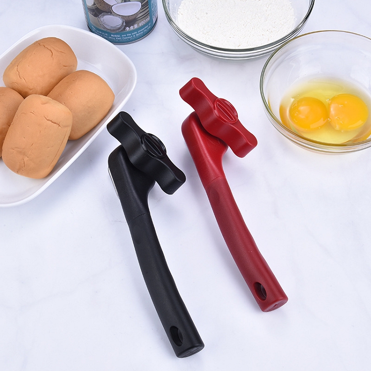 Safety Smooth Edge Manual Can Opener with Good Grip Locking and Side Cuts
