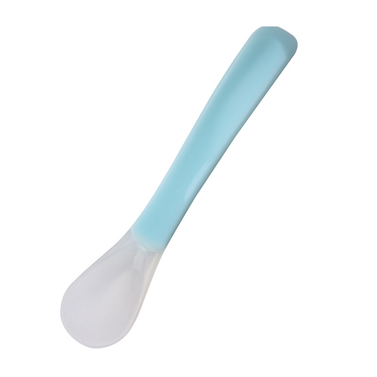 Hot Selling full silicone baby self feeding spoon best seller spoon baby