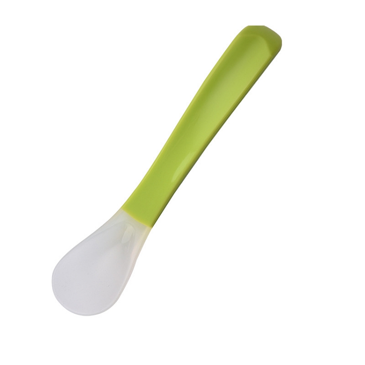 Hot Selling full silicone baby self feeding spoon best seller spoon baby