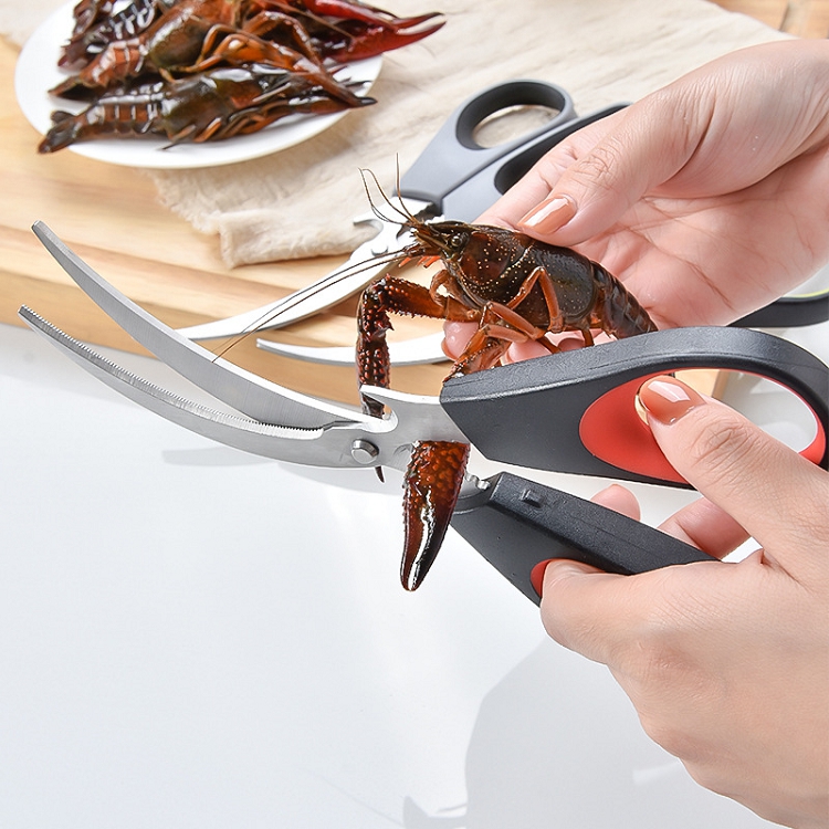 Seafood Scissors, ,King Crab, Lobster, Shellfish, Crawfish, Prawns, Crab Leg Crackers Kitchen Shears