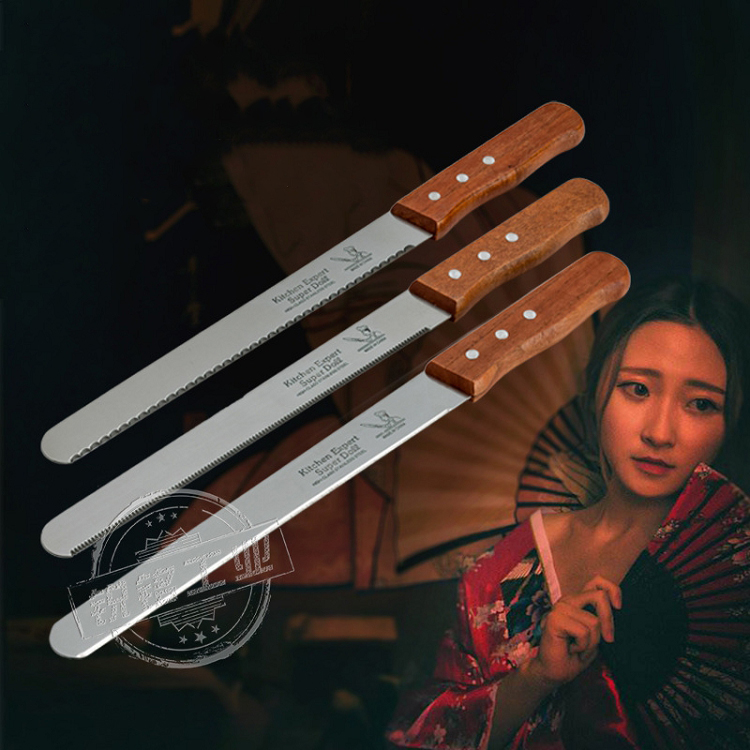 High Quality Wood Handle Stainless Steel Pastry Chopper Baking Pasta Spatula Pastry Dough Scraper Kitchen Gadgets