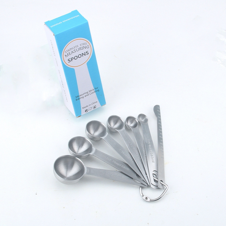Amazon Measuring Cups Stainless Steel Top Seller 7pcs Mini Coffee Measuring Spoon
