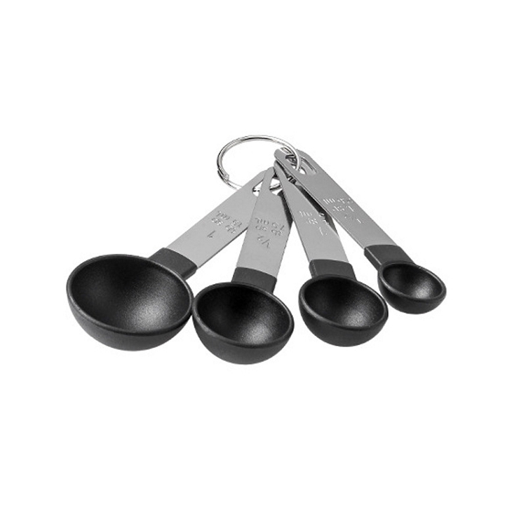 8 Pieces Measuring Cups And Spoons Set Nesting Measure Cups With Stainless Steel Handle