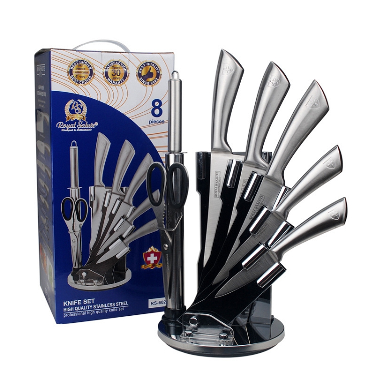 Good quality kitchen accessories 8 pcs knife set stainless steel kitchen knife set