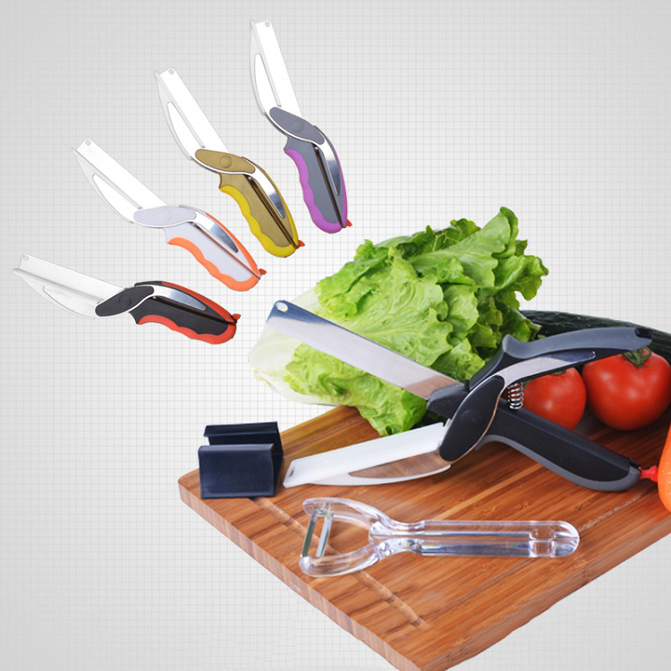 Multifunctional vegetable kitchen smart scissors children's baby food supplement scissors