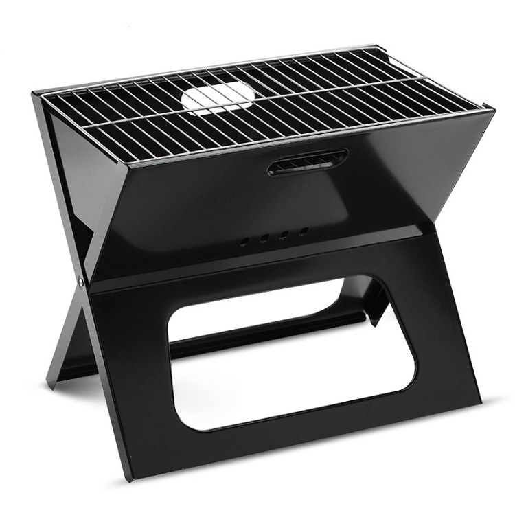 Portable X Shape Multi-function Outdoor Folding Camping Charcoal BBQ Mini Barbecue Grill Rack