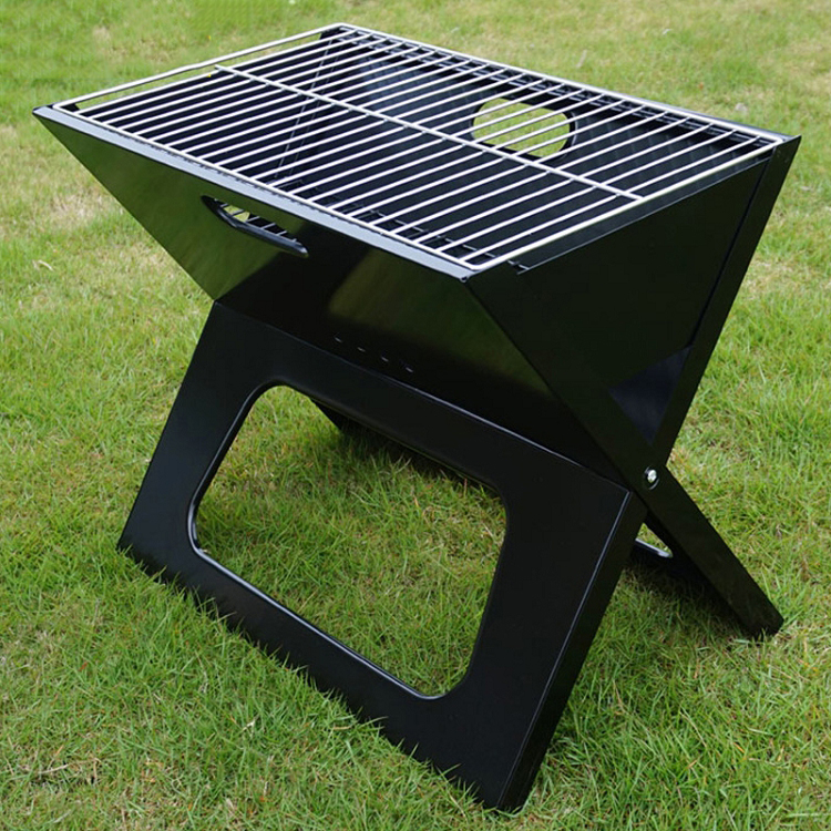 Portable X Shape Multi-function Outdoor Folding Camping Charcoal BBQ Mini Barbecue Grill Rack