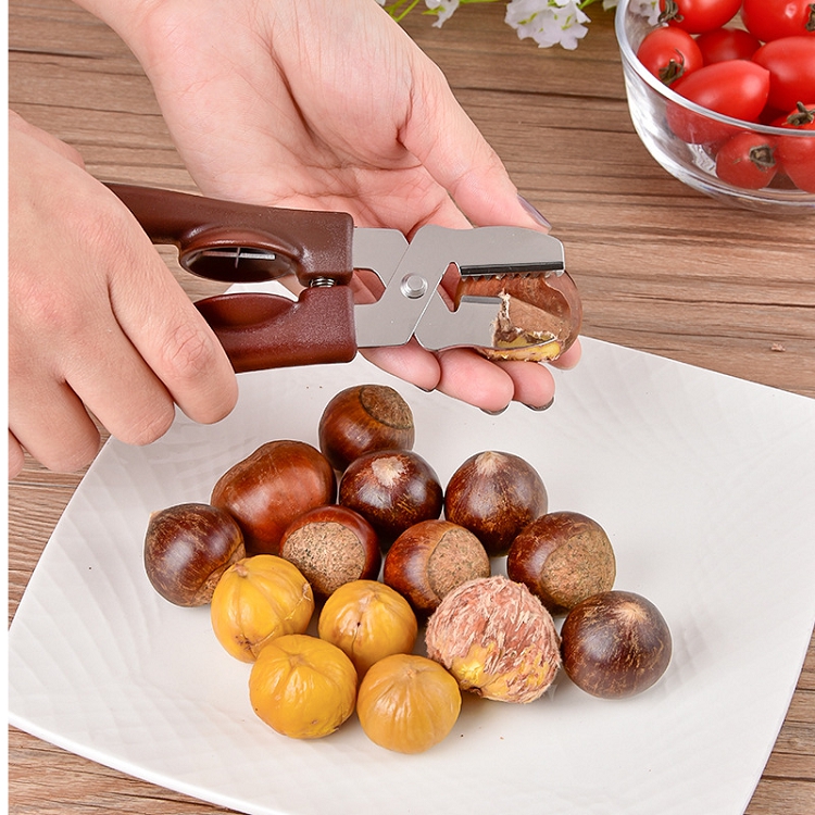 Chestnut opener automatic rebound nut knife Chestnut shearing carapace Home Chestnut peeling tools scissors