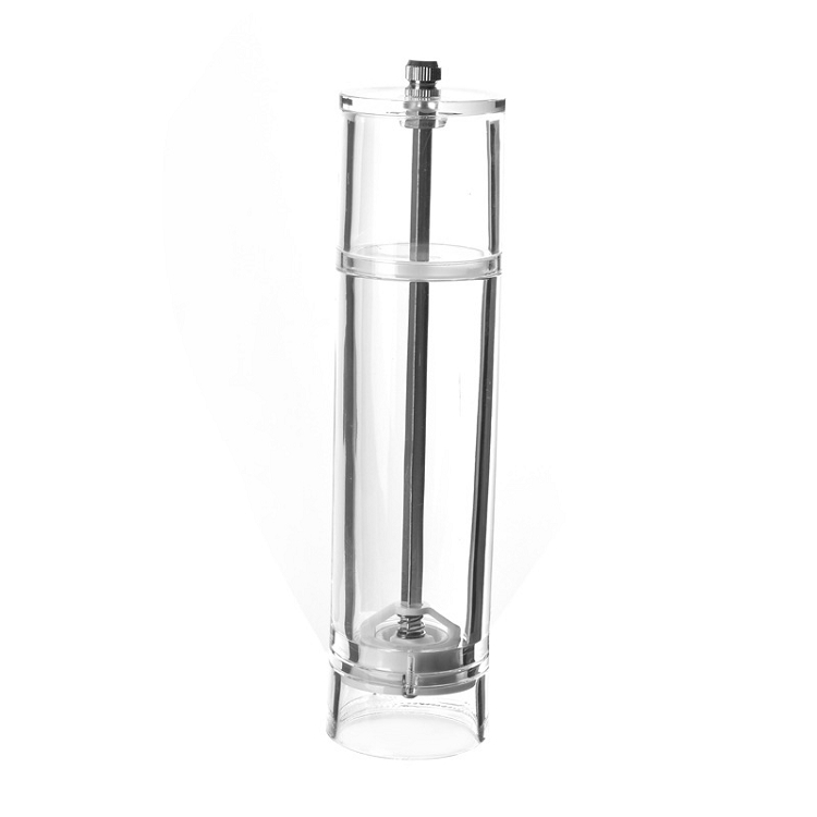 Cylindrical transparent pepper acrylic hand grinder Pepper grinder sea salt granule grinder
