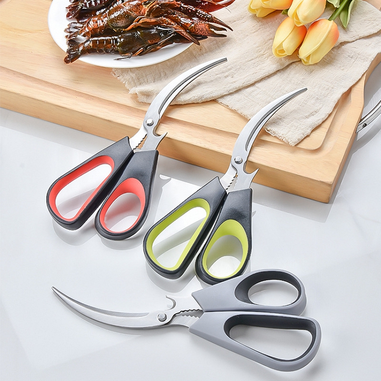 New Design Multi Functional Stainless Steel Blade Progressive Seafood Scissors