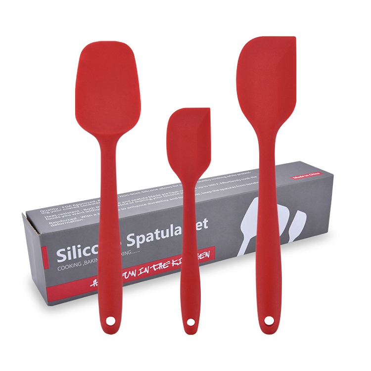 Heat-resistant 3pcs Silicone Spatula Tools Set