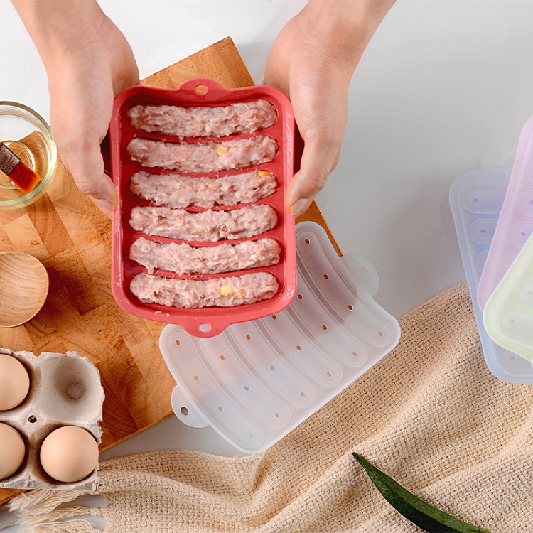 silicone DIY ham hot dog mold baking egg sausage box baby food supplement tool food grade silicone sausage mold