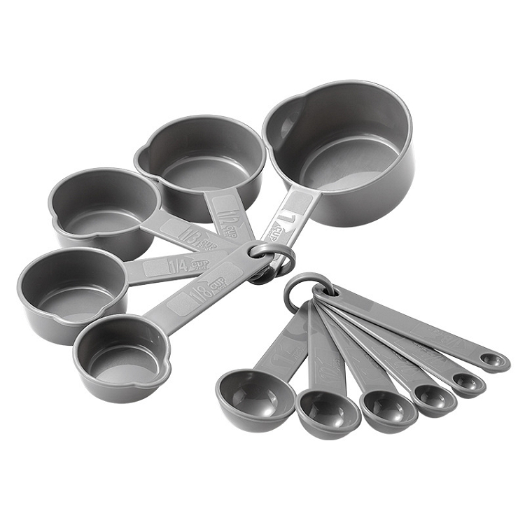 Multi function plastic measuring cups and spoons set