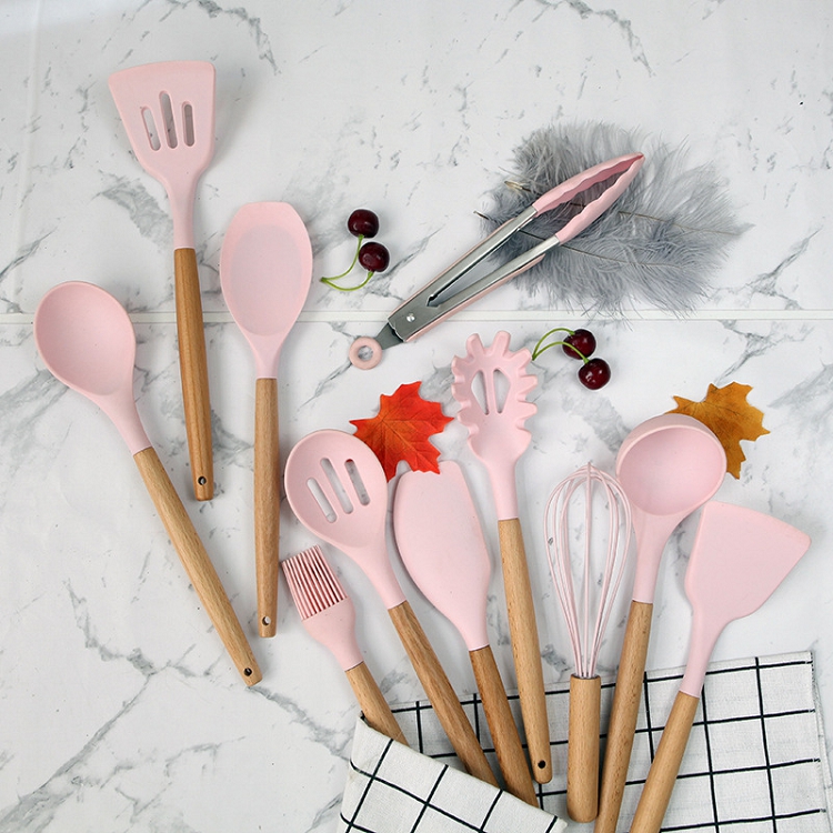 11 pcs Modern Style Food Grade Cookware Gadget Silicone Kitchen Cooking Kitchenware